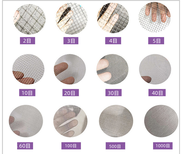 标准筛网目数对照表